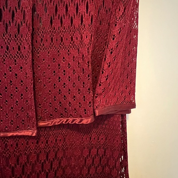 HOLT RENFREW DRESS LACE MESH DRESS WITH BLAZER - Picture 6 of 8